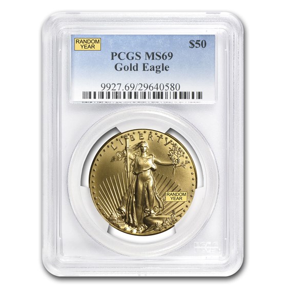 1 oz Gold American Eagle MS-69 PCGS (Random Year) 1 oz Gold American Eagle MS-69 PCGS (Random Year)